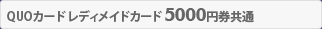 QUOカード レディメイドカード5000円券